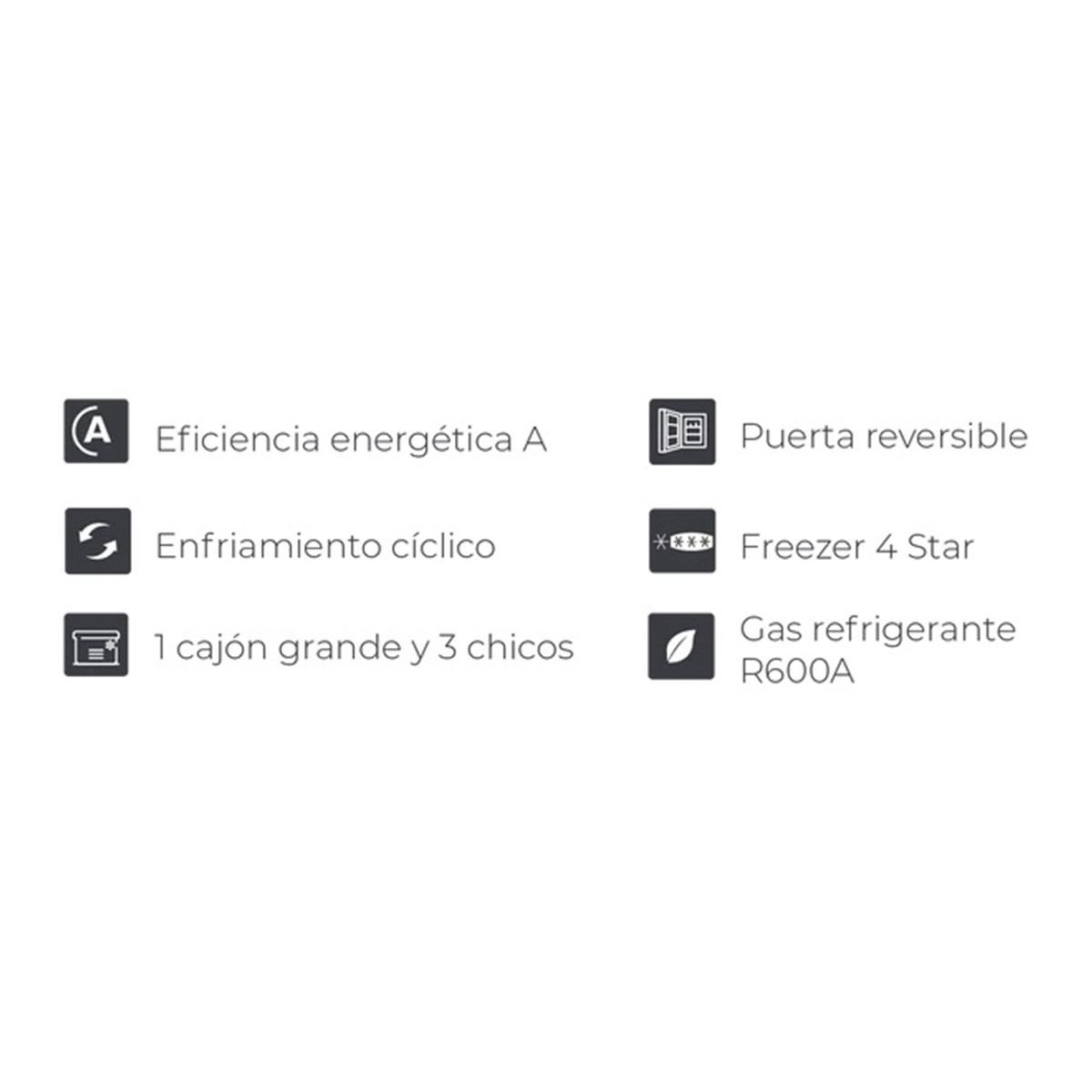Freezer Vertical Bajo Mesada 85 Litros Vondom FR55 Acero Inoxidable